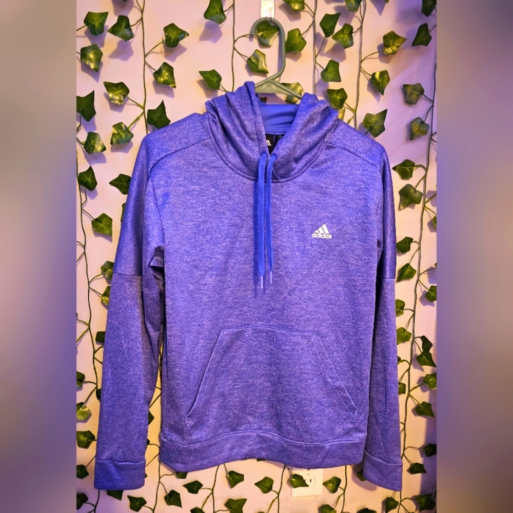 Adidas-💎Hoodie Blue Womans Medium